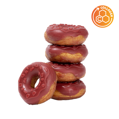Uniq Pets Collagen Donut Duck & Strawberry – колагенови лакомства за кучета с патешко и ягода, 1 бр