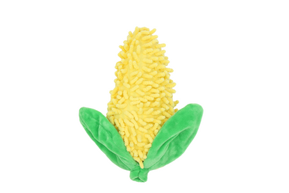 Uniq Pets Squeakies Chenille Corn – плюшена играчка царевица за кучета със звук, 21 × 10 см