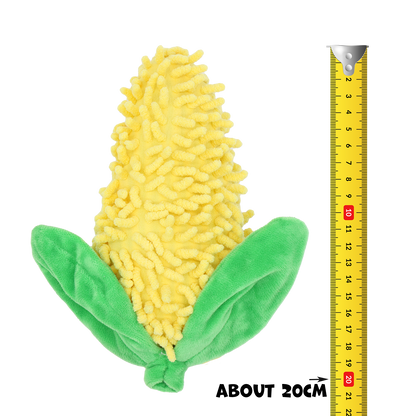 Uniq Pets Squeakies Chenille Corn – плюшена играчка царевица за кучета със звук, 21 × 10 см