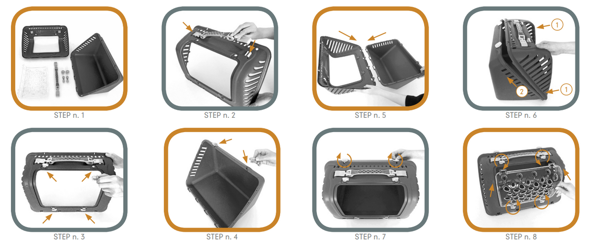 MPS P-Bag, Plastic Pet Carrier for Dogs and Cats up to 5 kg