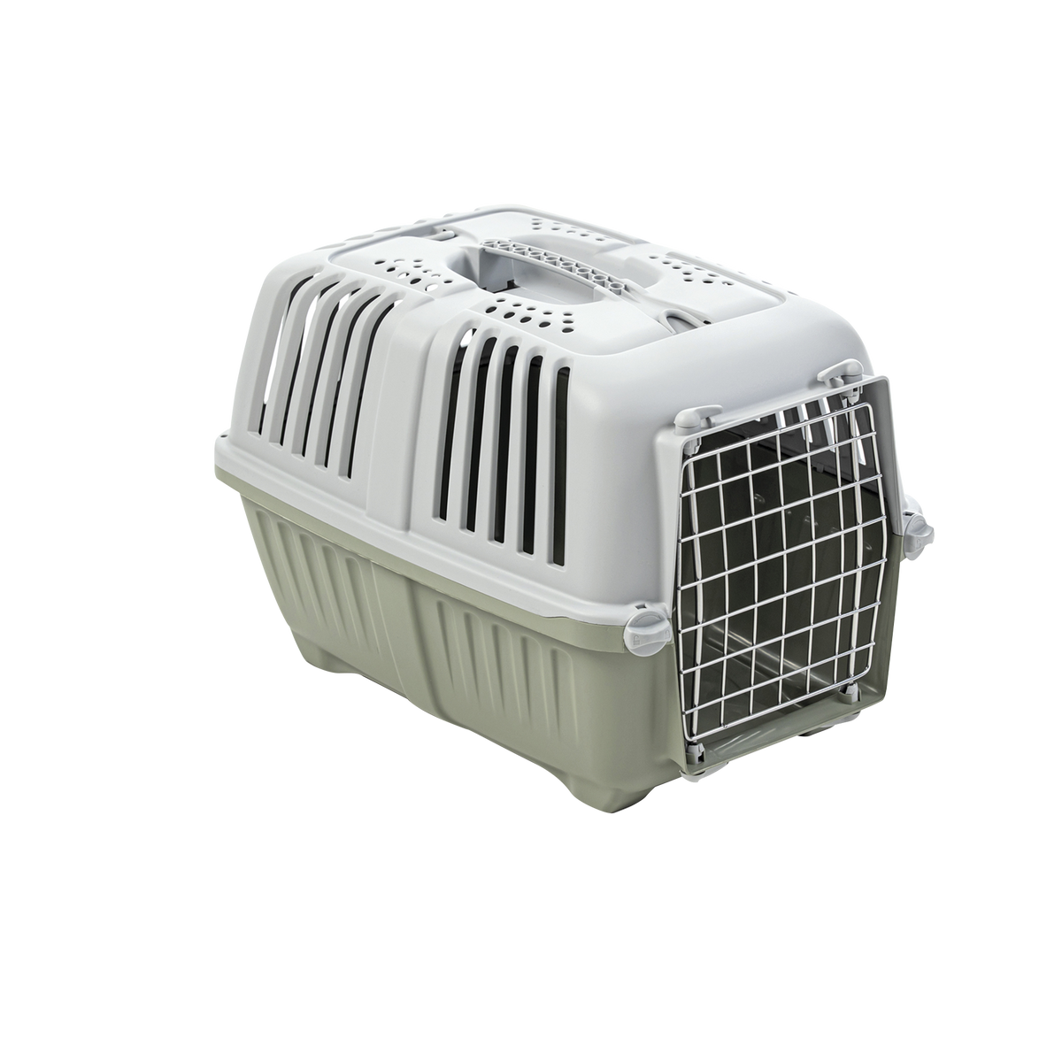MPS Pratiko 3 Metal – пластмасова транспортна чанта за кучета и котки до 15 кг, 60 × 40 × 39 см