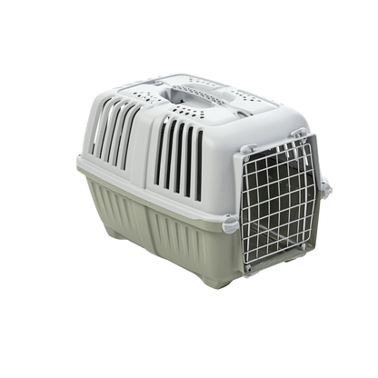 MPS Pratiko 3 Metal – пластмасова транспортна чанта за кучета и котки до 15 кг, 60 × 40 × 39 см