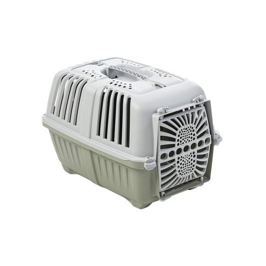 MPS Pratiko 2 Plastic – пластмасова транспортна чанта за кучета и котки до 15 кг, 55 × 36 × 36 см