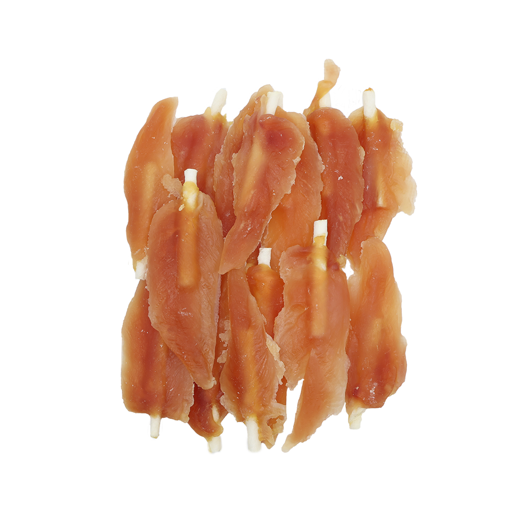Uniq Pets Rawhide Soft Chicken Breast on Rawhide Sticks – дъвчащи лакомства за кучета с пилешко, 500 г