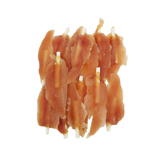 Uniq Pets Rawhide Soft Chicken Breast on Rawhide Sticks – дъвчащи лакомства за кучета с пилешко, 500 г