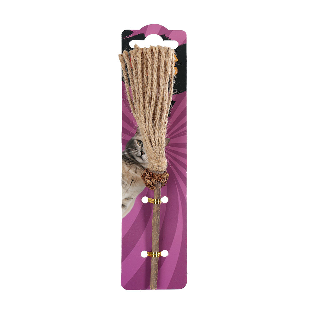Uniq Pets Matatoys Matatabi Sticks with Broom – играчка за котка с мататаби и метличка, 18 см