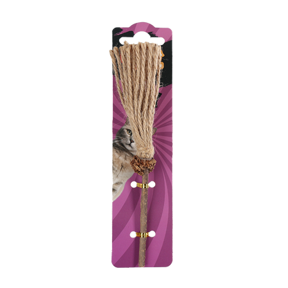Uniq Pets Matatoys Matatabi Sticks with Broom – играчка за котка с мататаби и метличка, 18 см