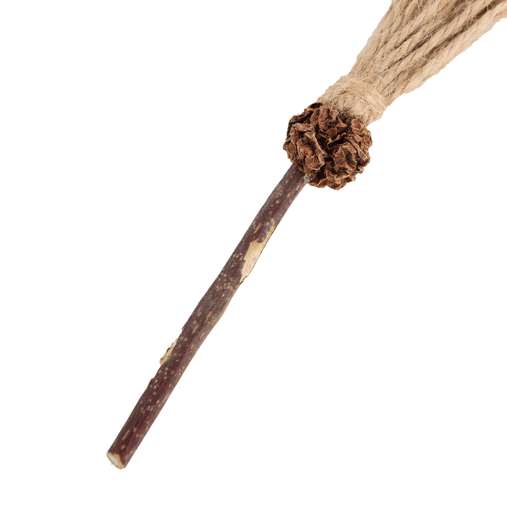 Uniq Pets Matatoys Matatabi Sticks with Broom, Silver Vine Cat Toy, 18 cm