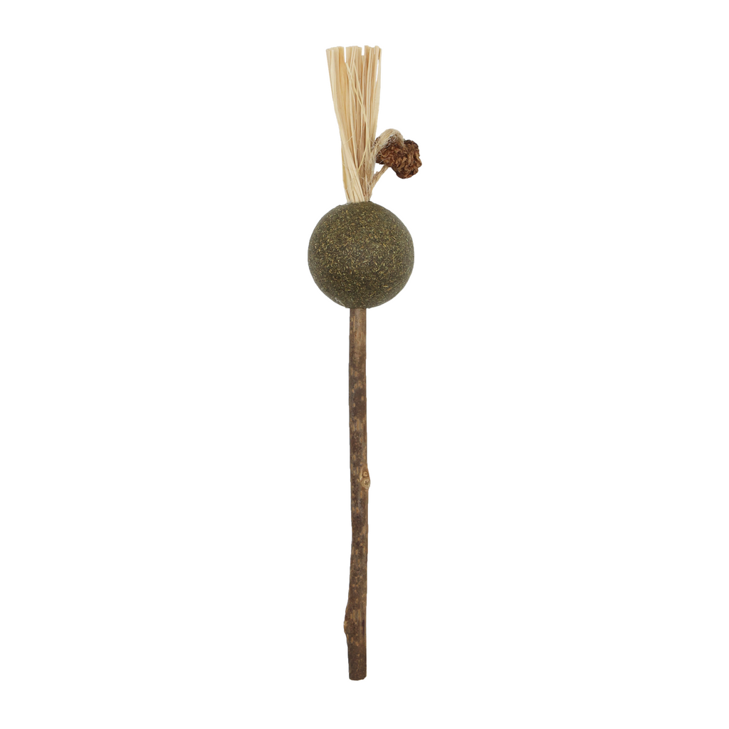 Uniq Pets Purrnip Catnip & Matatabi Ball Cat Toy with Tassel, 18 cm