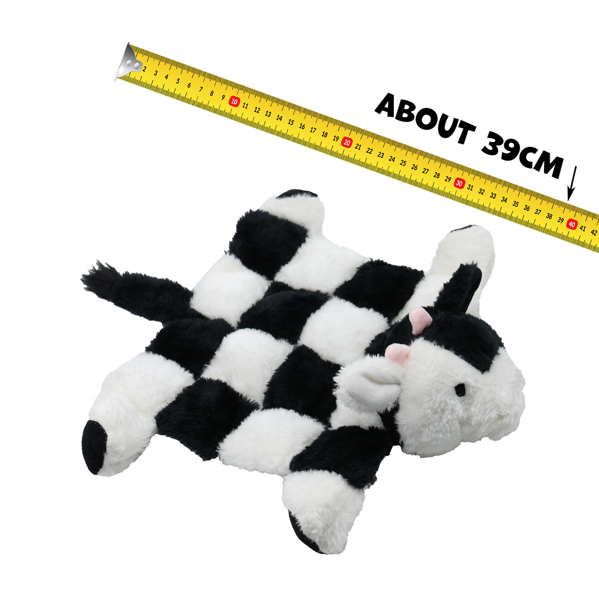 Uniq Pets Squeakies Cow – плюшена играчка крава за куче с пищялки, 39 см
