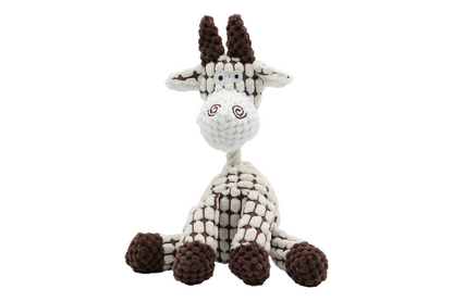 Uniq Pets Squeakies Sitting Calf – плюшена играчка теленце за куче с пищялка, 24 см