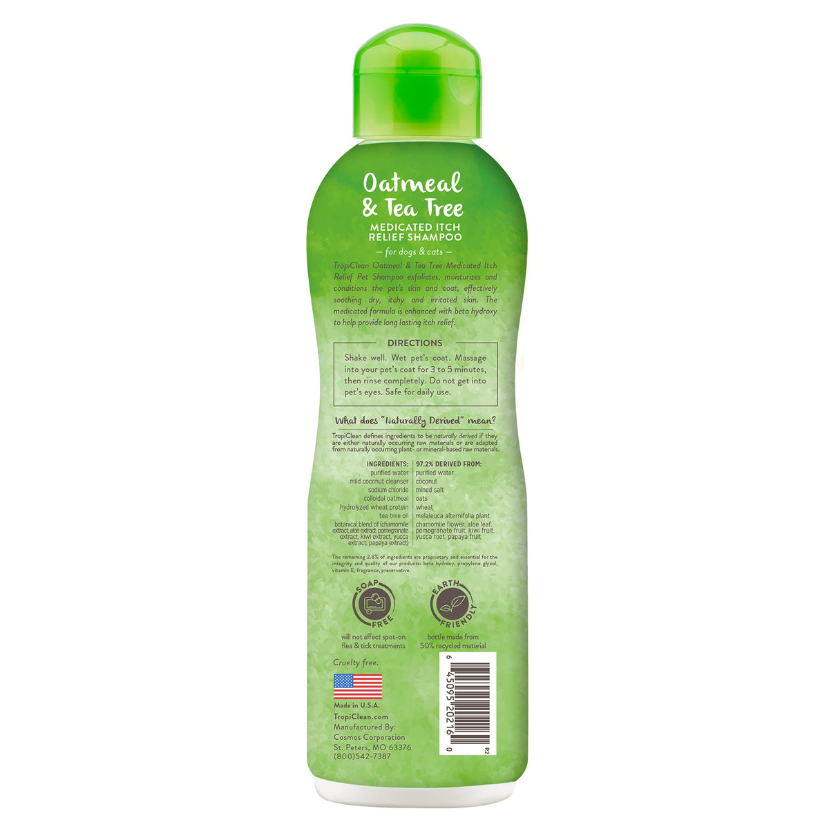 TropiClean Medicated Anti Itch Oatmeal and Tea Tree Шампоан 355ml