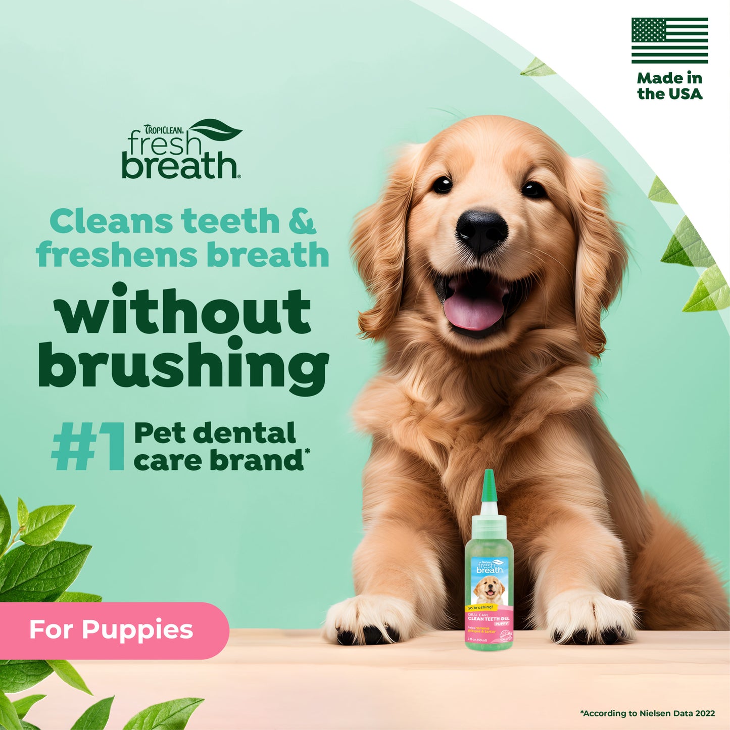 TropiClean Fresh Breath Дентален Гел за Малки Кученца, 59мл