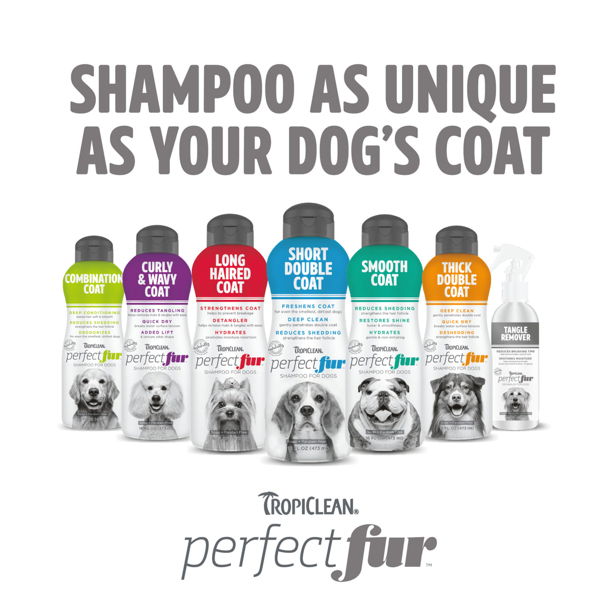 TropiClean PerfectFur Shampoo for Golden Retrievers, Collies and More