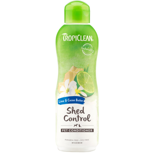 TropiClean Lime and Cocoa Butter Shed Control балсам за контрол на падащата козина при кучета и котки 355ml