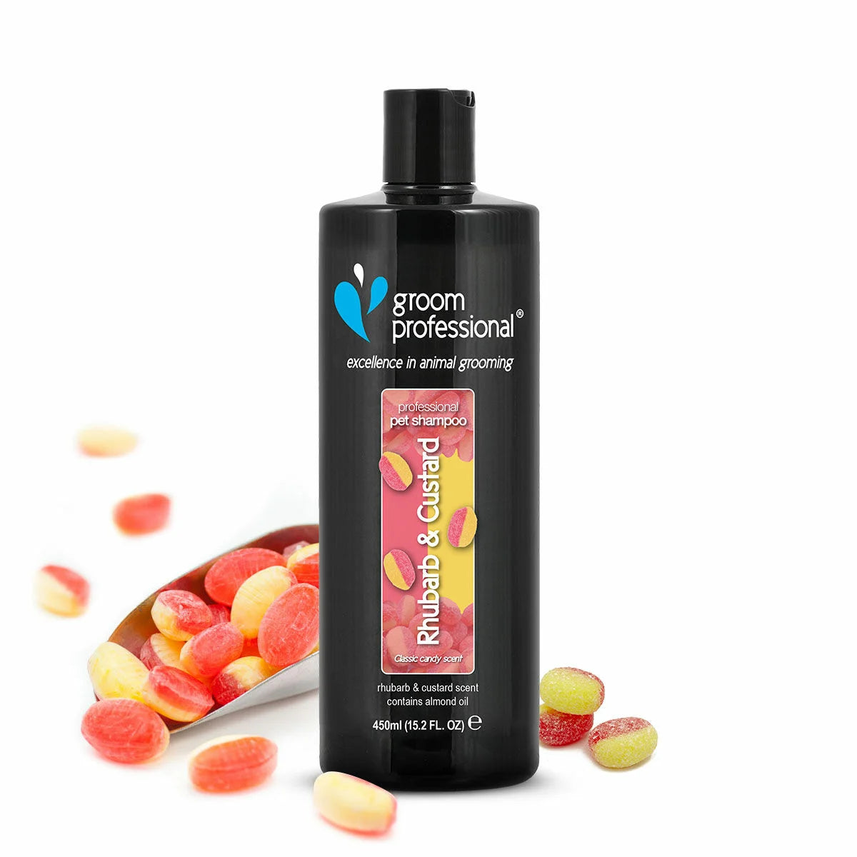 Groom Professional Rhubarb & Custard Shampoo 450ml шампоан с ревен и яйчен крем концентрат 12:1