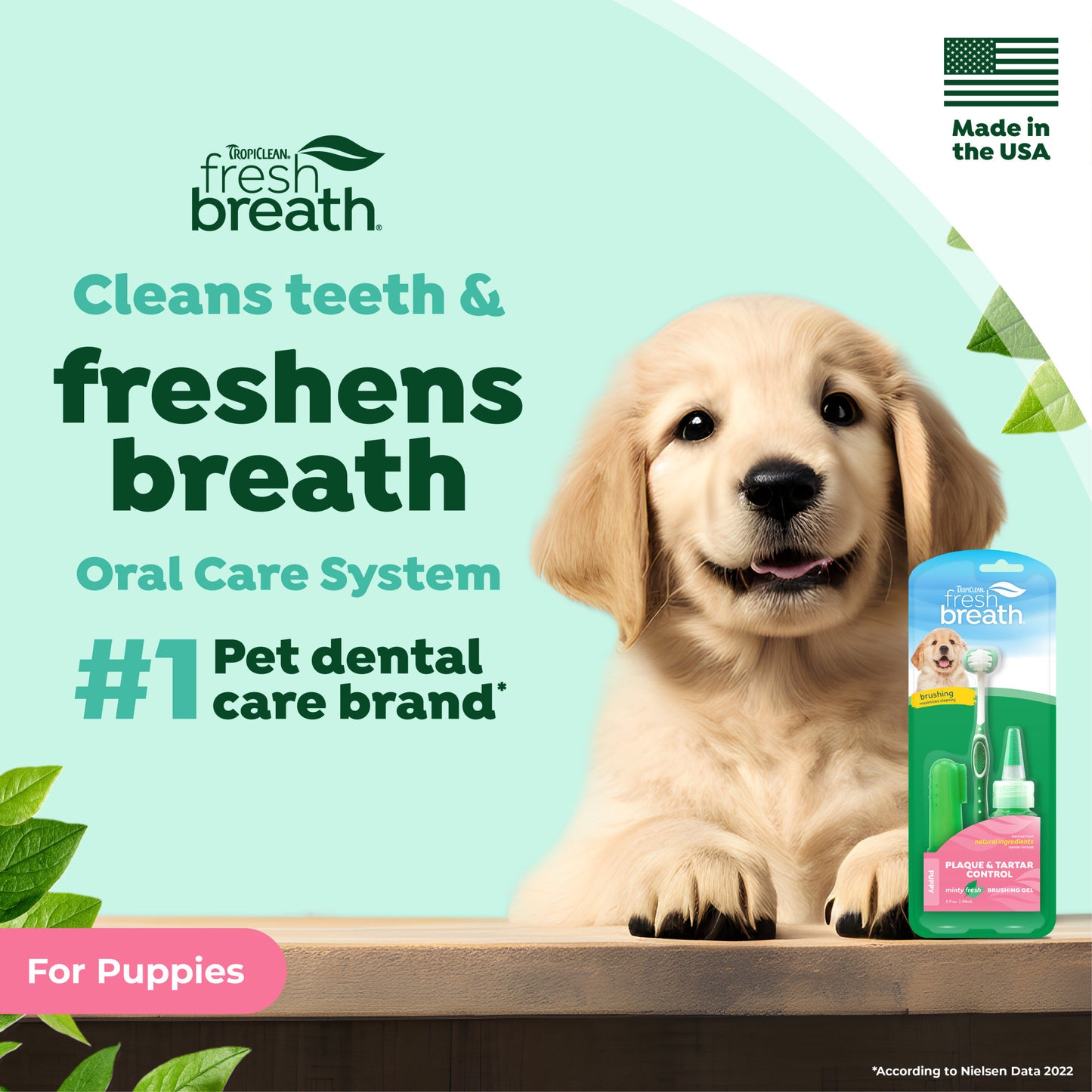 TropiClean Fresh Breath Стартов Дентален Комплект за Кученца