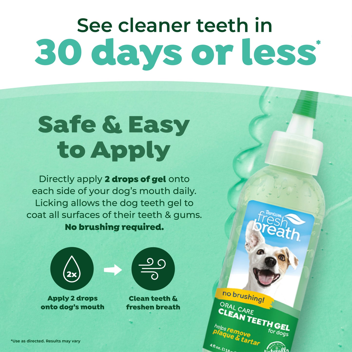 TropiClean Fresh Breath Гел против Плака и Зъбен Камък, 118 мл