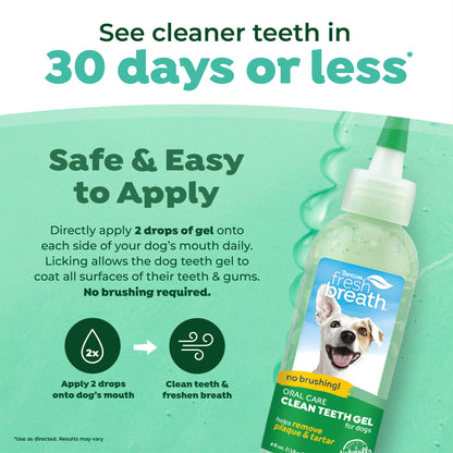 TropiClean Fresh Breath Гел против Плака и Зъбен Камък, 118 мл