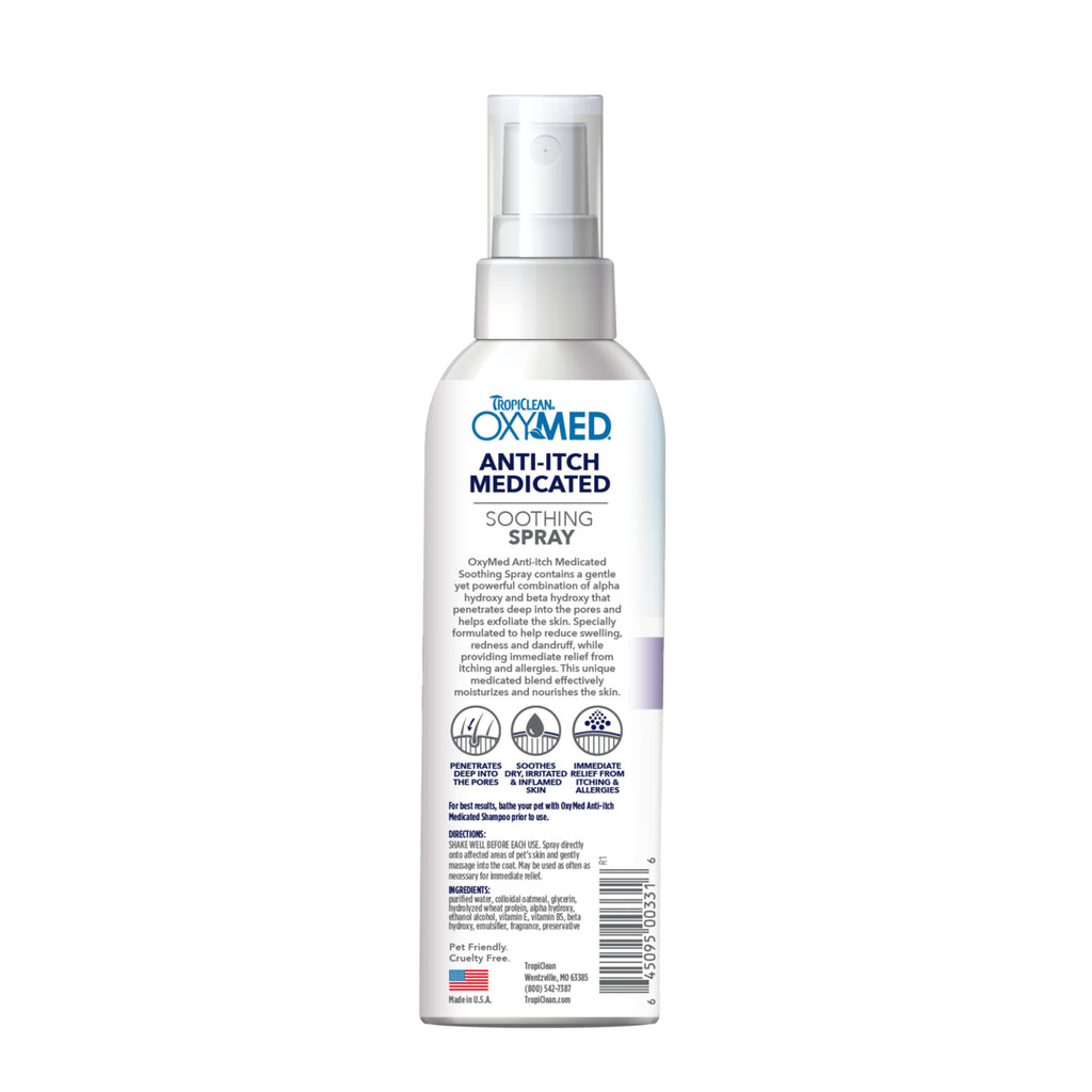 TropiClean Oxymed Спрей "Anti-Itch"