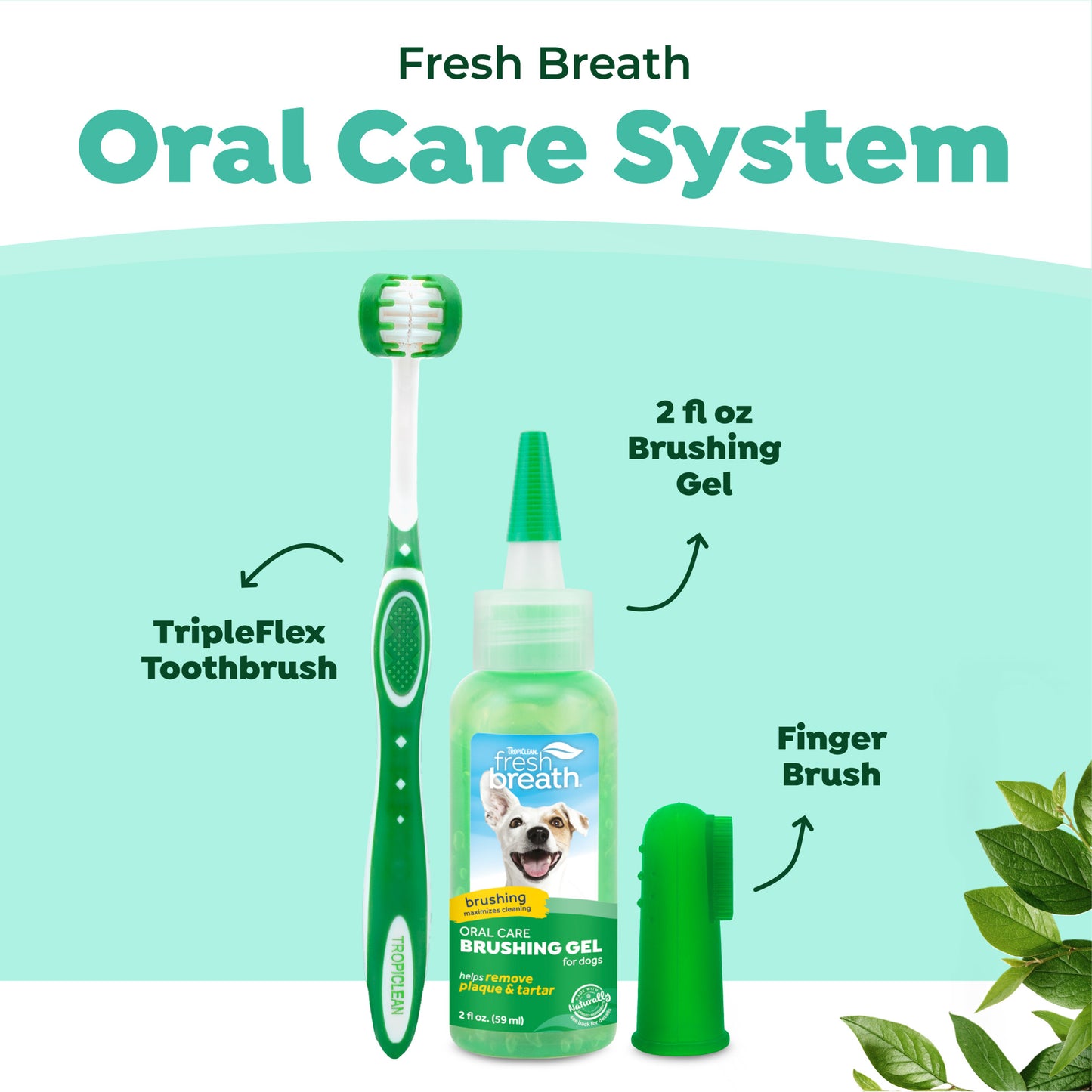 TropiClean Fresh Breath Стартов Дентален Комплект за Кученца
