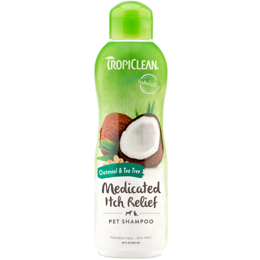 TropiClean Medicated Anti Itch Oatmeal and Tea Tree Шампоан 355ml