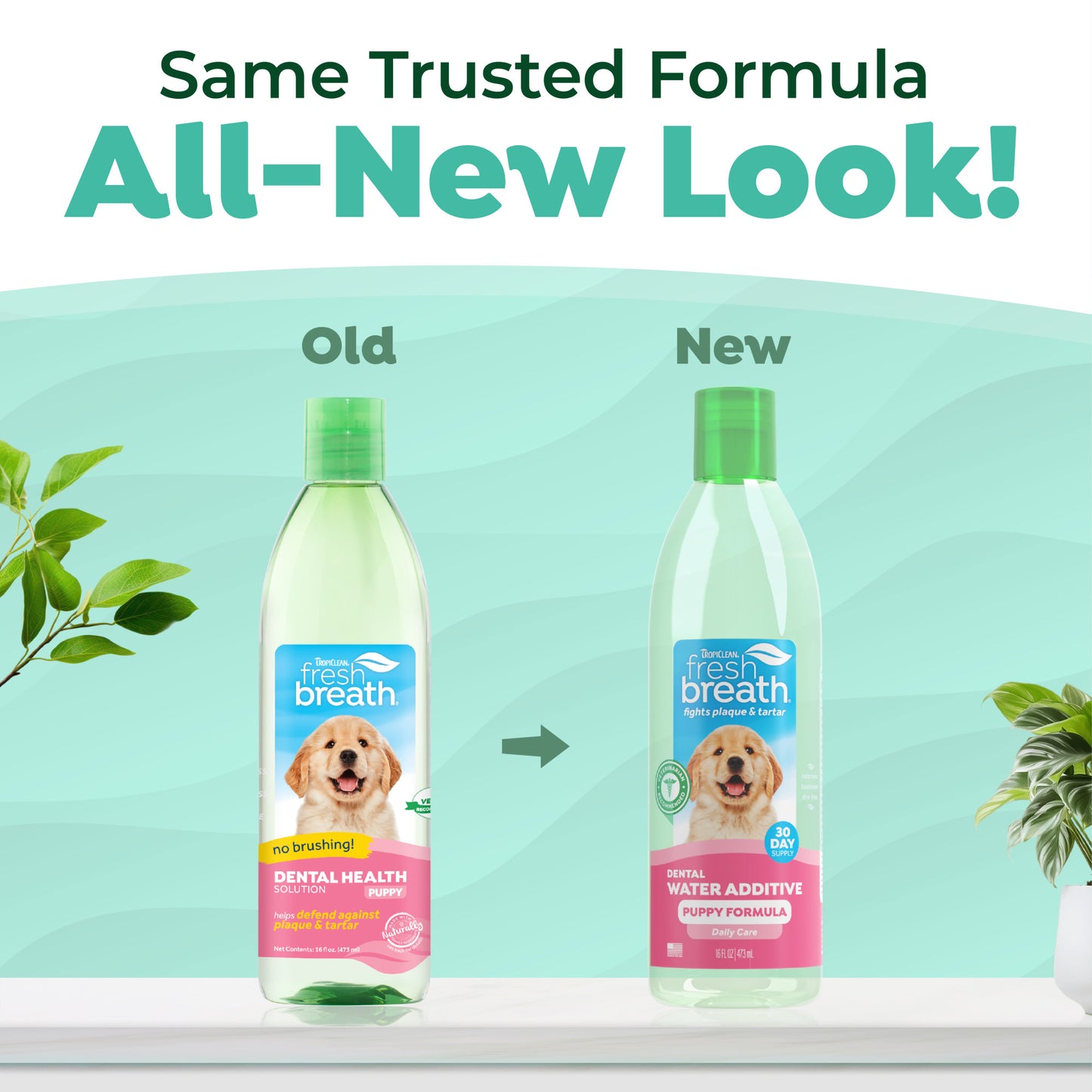 TropiClean Fresh Breath Дентална Добавка за Вода за Кученца