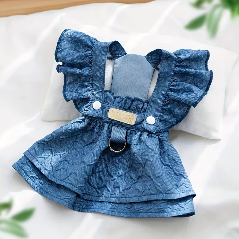 Bear Handmade дънкова рокля за куче
