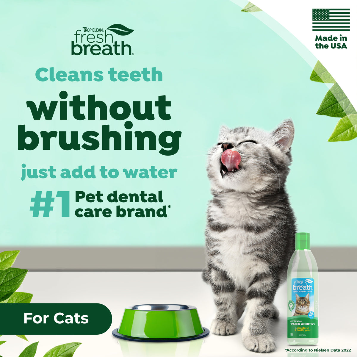 TropiClean Fresh Breath Добавка за Вода против Плака за Котки